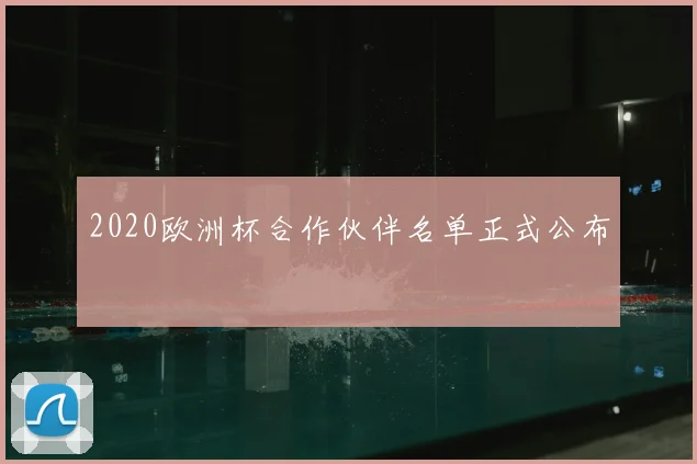 2020欧洲杯合作伙伴名单正式公布